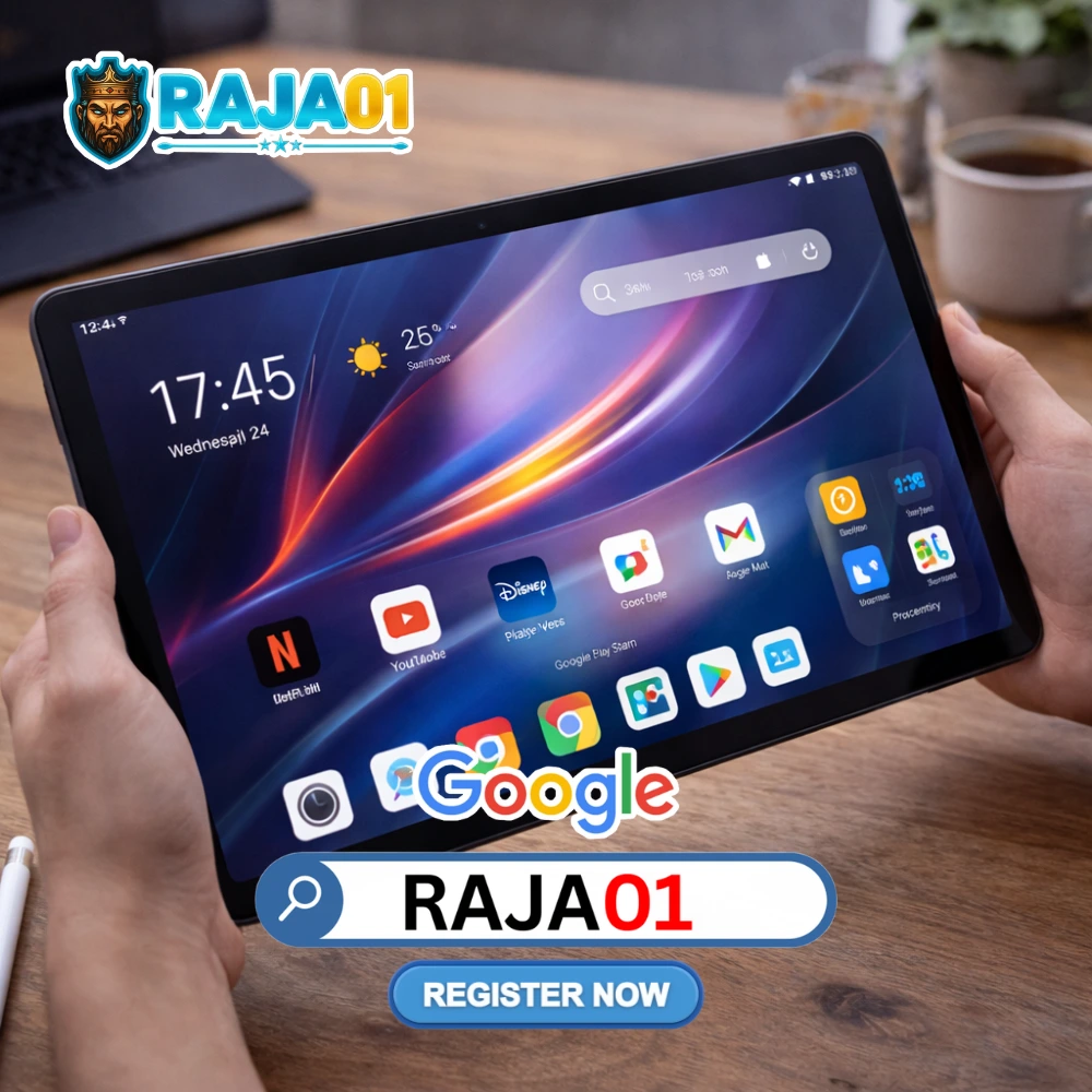 RAJA01 𒁍 Tablet Android Layar Besar untuk Hiburan dan Kerja